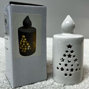 BI Christmas Tree LED Ceramic Light-up Figurine